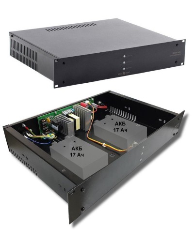 СКАТ-1200У RACK (СКАТ ИБП-12/7-2x17-RACK) (2141). Источник вторичного электропитания резервированный. Бастион в Пушкино
