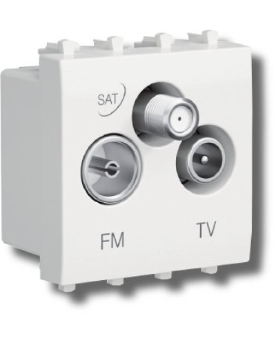 Розетка TV-FM-SAT Avanti 1 модуль черный квадрат (4402532): Розетка TV-FM-SAT в Пушкино