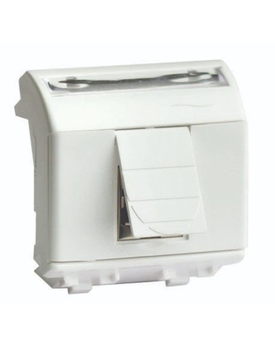Розетка RJ-45 Brava 2 модуля слоновая кость (75450S): Розетка компьютерная с двумя разъёмами в Пушкино