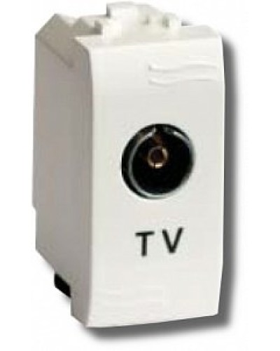Розетка TV проходная Brava 1 модуль слоновая кость (75581S): Розетка TV в Пушкино