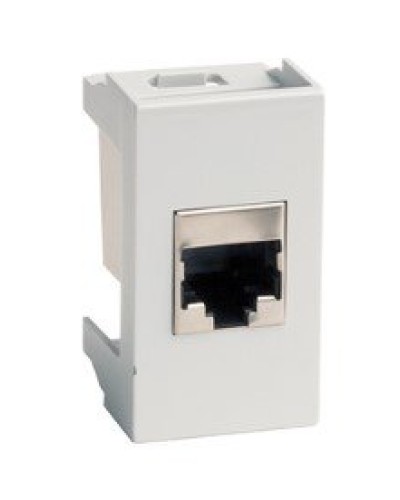 Розетка RJ-45 Viva 1 модуль серая (45138): Розетка компьютерная с одним разъёмом в Пушкино
