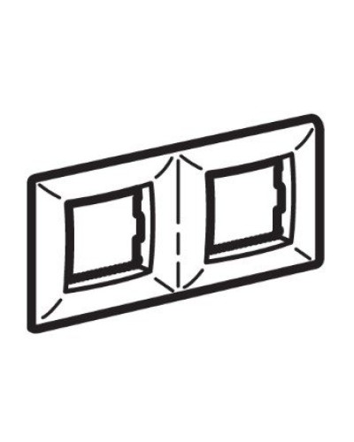 Рамка на 2+2 модуля (двухместная), слоновая кость (75012O): Рамка двухместная, Brava в Пушкино