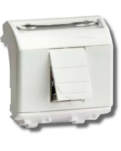 Розетка RJ-45 Brava 2 модуля белая (76655B): Розетка компьютерная с двумя разъёмами в Пушкино