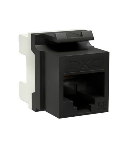 Модуль Keystone RJ45 CAT5E, 180 градусов, черный (RNK5EU180BK): Модуль неэкранированный в Пушкино