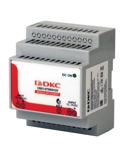 Источник питания однофазный, 72Вт, 3А, 24В (XCSD1072W024VAA). Источник питания  MODULAR POWER однофазный. ДКС в Пушкино