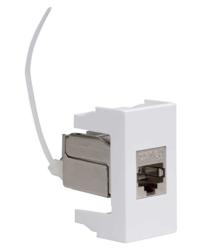 Розетка RJ-45 Viva 1 модуль кат.6A белая (45078). Розетка компьютерная экранированная с одним разъёмом. ДКС в Пушкино