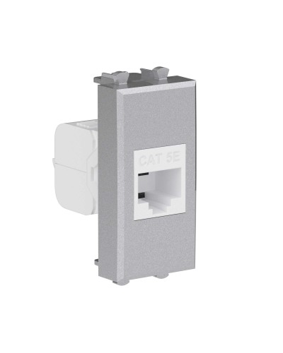 Розетка RJ-45, кат.5E, Avanti, 1 модуль, закаленная сталь (4404661): Розетка компьютерная модульная в Пушкино