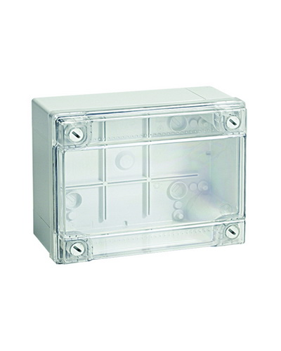 Коробка ответвительная с гладкими стенками, IP56, 380х300х120 (54420). Коробка ответвительная с гладкими стенками и прозрачной крышкой. ДКС в Пушкино
