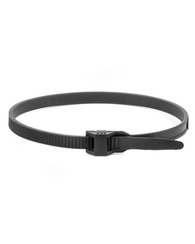 Хомут 9х300 P6.6 черный (100шт) (26502SR). Хомут с плоским замком. ДКС в Пушкино