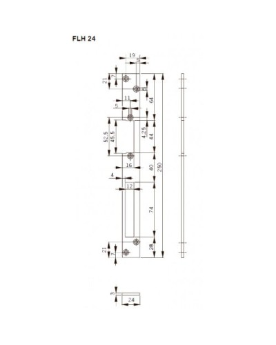 FLH24. Запорная планка длинная. dormakaba в Пушкино