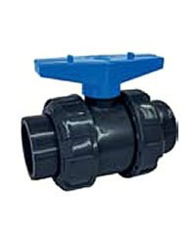 Ecoplast кран шаровый d25 (уплотнение TPV, остальное EPDM) с муфтовым окончанием (49447). Кран шаровый. Экопласт в Пушкино