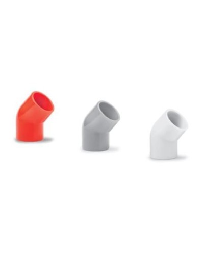 Ecoplast поворот 45гр., для аспирационной системы D25, АБС, красный (10 шт) (49225-10). Поворот для аспирационной системы. Экопласт в Пушкино