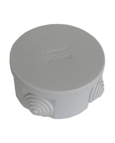 Коробка JBR080 D=80х40, 4 вых., IP44, серая (44005). Коробка монтажная. Экопласт в Пушкино