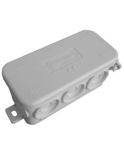 Коробка JBL090 90х42х40, 10 вых., IP55, серая (44055). Коробка монтажная. Экопласт в Пушкино