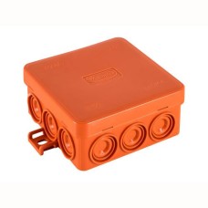Коробка JBL085 85х85х38, 12 вых., 4P (0,15-4мм²) (43555HF): Коробка монтажная, огнестойкая, без галогена