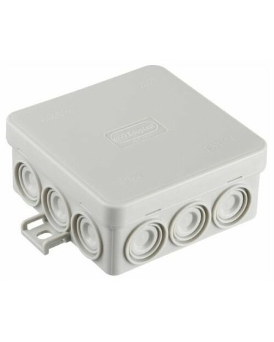 Коробка JBL085 85х85х38, 12 вых., 4P (1,5…10мм²) серая (43765HF-GR). Коробка монтажная, огнестойкая, без галогена. Экопласт в Пушкино