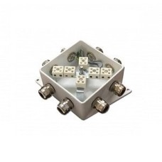 КМ-О (12к*10,0)-IP66-120х120, восемь вводов: Коробка монтажная огнестойкая