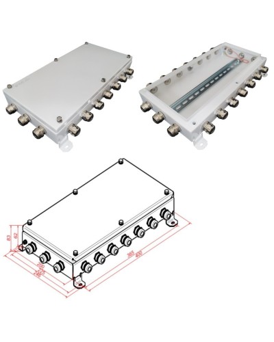 КМ IP66-2040. Коробка монтажная электротехническая. Гефест в Пушкино