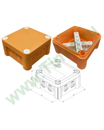 КМ-О-1212(П)(18к)-IP55: Коробка монтажная огнестойкая в Пушкино