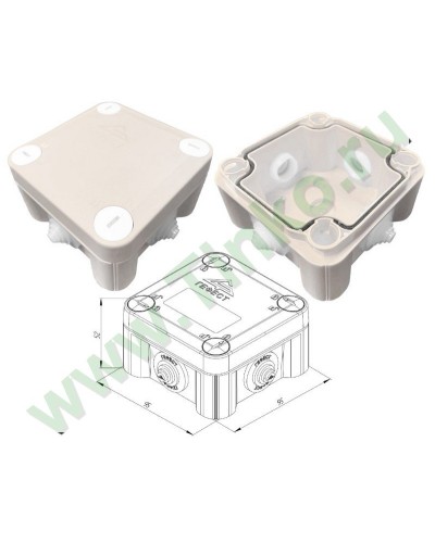 КМ-1010(П)-IP55. Коробка монтажная. Гефест в Пушкино