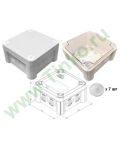 КМ-1212(П)-IP55. Коробка монтажная. Гефест в Пушкино