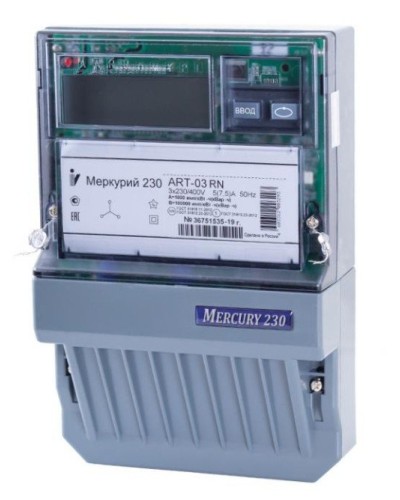 Меркурий 230 ART-01 PQRSIN 3ф 5-60А 1.0/2.0 класс точности, многотарифный (М0000051910). Счетчик электроэнергии. Инкотекс в Пушкино
