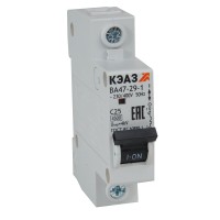 ВА47-29-1C10-УХЛ3 4.5кА (318195). Выключатель автоматический модульный. КЭАЗ