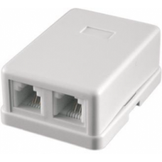 STK-RJ-45(8P8C), CAT.6, 2 выхода, Dual IDC компьютерная розетка: Розетка компьютерная 2 выхода