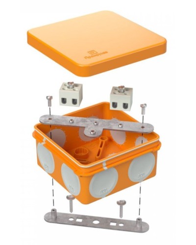 Коробка огнестойкая 80х80х40 (60-0210-FR2.5-4). Коробка огнестойкая для открытой установки. Промрукав в Пушкино