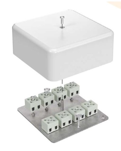 Коробка огнестойкая 103х103х45 для кабель-канала (40-0470-FR6.0-6). Коробка огнестойкая для кабель-канала. Промрукав в Пушкино