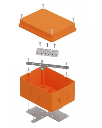 Коробка огнестойкая 150х110х90 E15-E120 для о/п (40-0351-FR2.5-6). Коробка огнестойкая для открытой установки. Промрукав в Пушкино