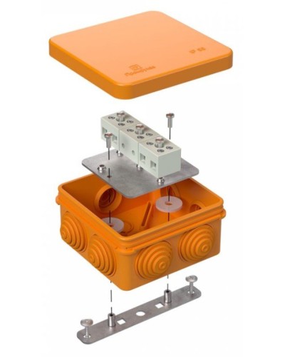 Коробка огнестойкая 80х80х40 (40-0210-FR1.5-6). Коробка огнестойкая для открытой установки. Промрукав в Пушкино