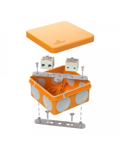 Коробка огнестойкая 80х80х40 (60-0210-FR6.0-4). Коробка огнестойкая для открытой установки. Промрукав в Пушкино