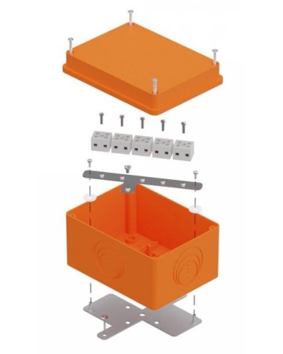 Коробка огнестойкая 150х110х90 E15-E120 для о/п (40-0351-FR2.5-10). Коробка огнестойкая для открытой установки. Промрукав в Пушкино