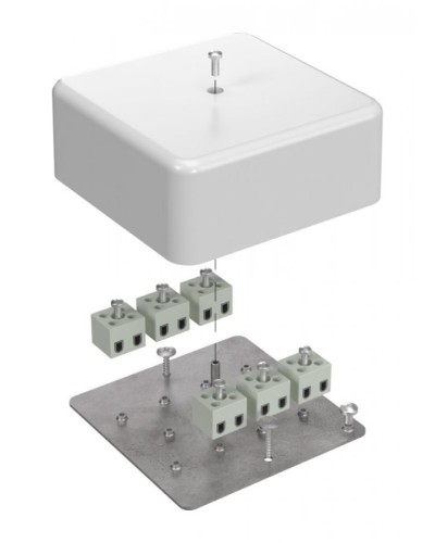 Коробка огнестойкая 103х103х45 (латунь) (40-0470-FR2.5-12-Е60). Коробка огнестойкая для открытой установки. Промрукав в Пушкино