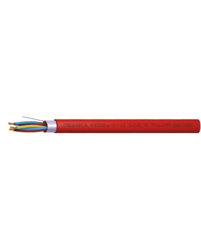 КПСВЭВнг(А)-LS 3х2х0,75 (Спецкабель). Кабель симметричный для систем сигнализации и управления, групповой прокладки, с пониженным дымо- и газовыделением. Спецкабель в Пушкино