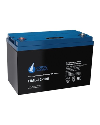 HML-12-100. Аккумулятор герметичный свинцово-кислотный. Связь инжиниринг в Пушкино